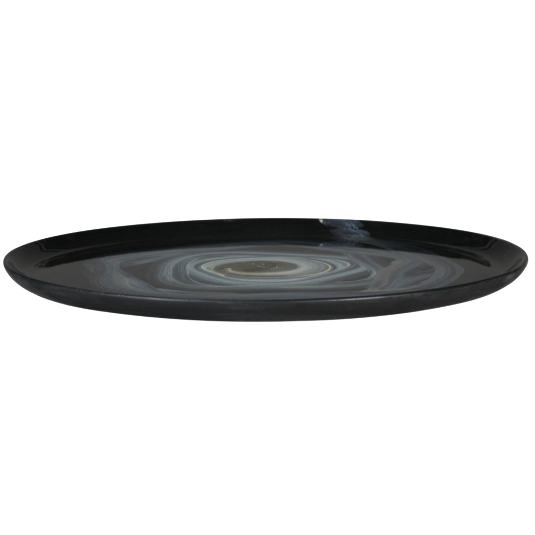 Abstract Concentric Deco Hand painted Plate