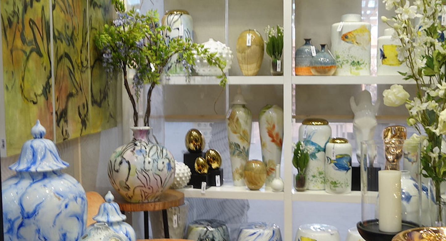 Cylinder Bud Vase: Dotted Twilight To Apricot Strata