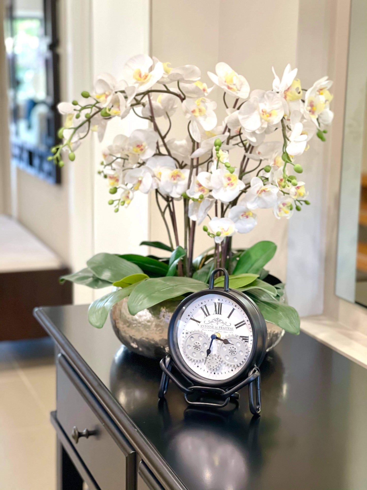 Antoine De Praiteau 23 Cm Moving Gear Table Clock