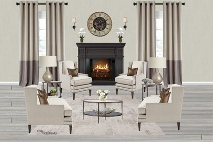 Rusty Vintage 44 Cm Roman Numeral Gear Wall Clock