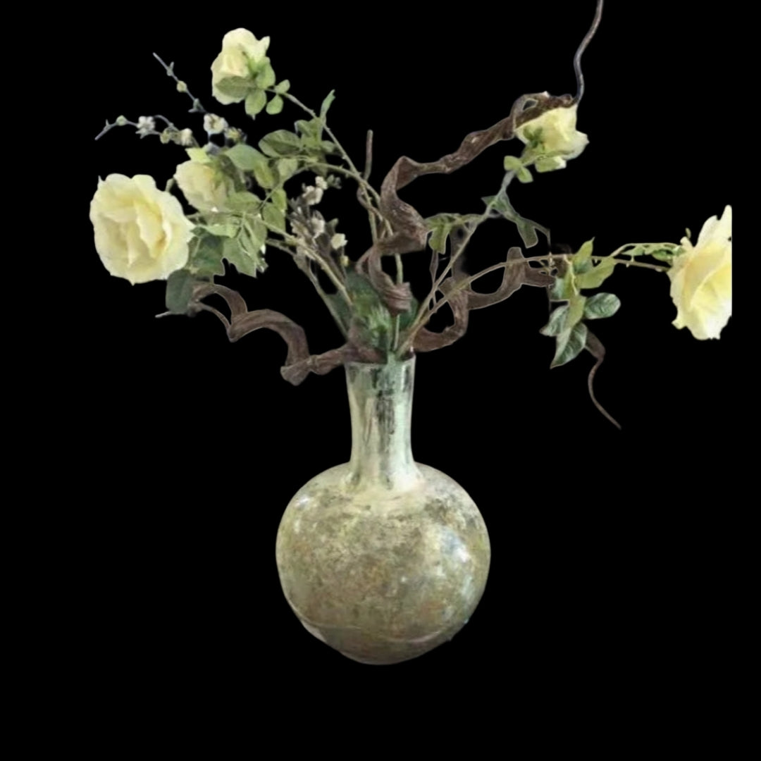 Large Vintage Hand Painted/ Handmade Texture Vase