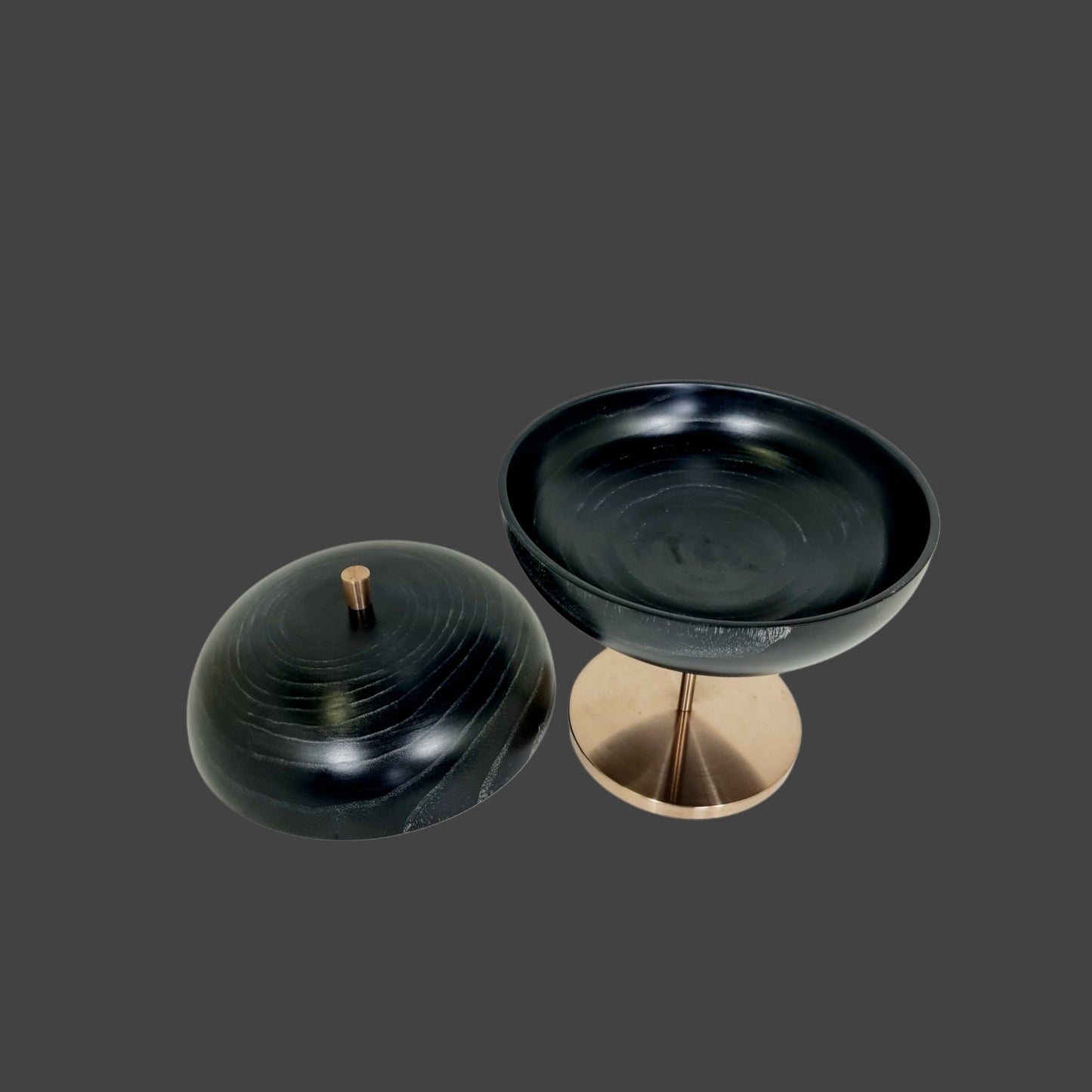 X Large Onyx Bowl on Copper Footing