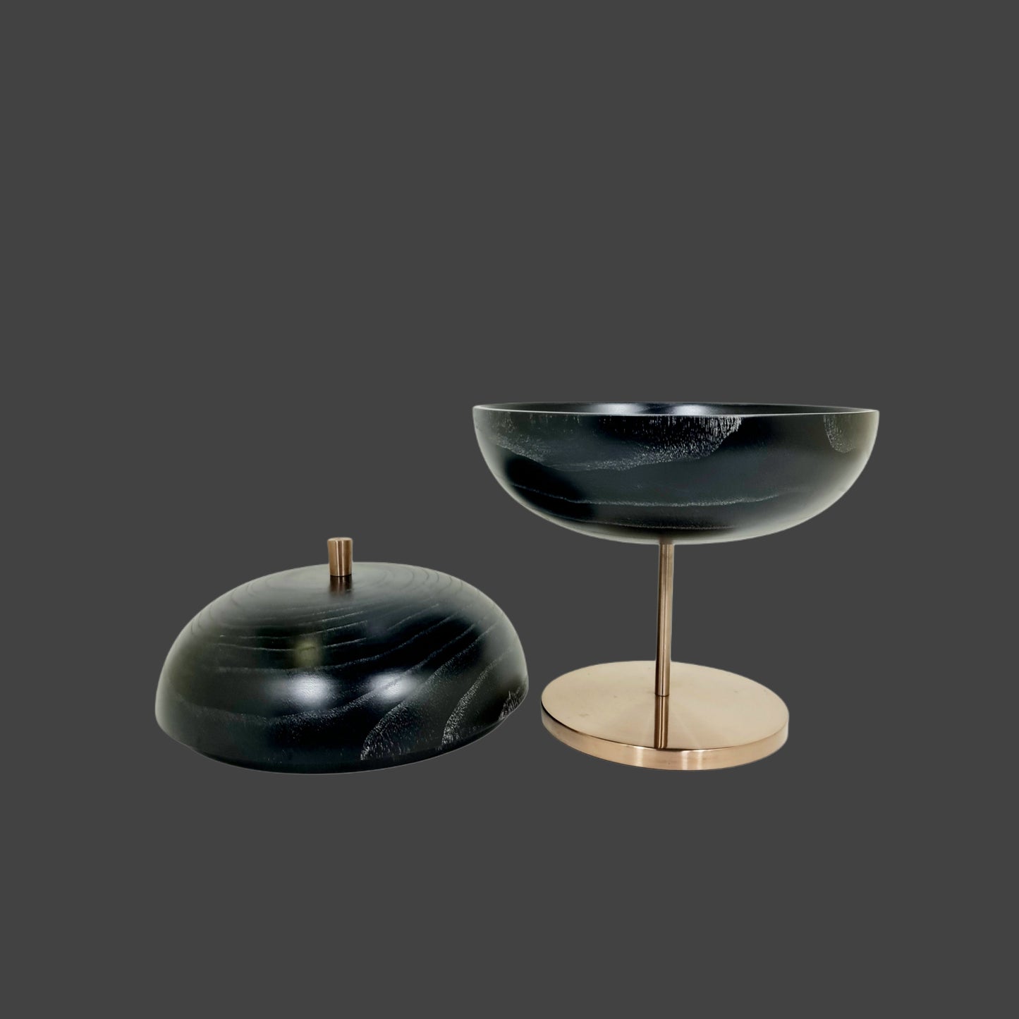 X Large Onyx Bowl on Copper Footing
