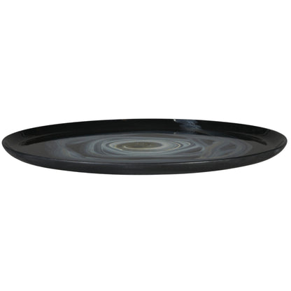 Abstract Concentric Deco Hand painted Plate