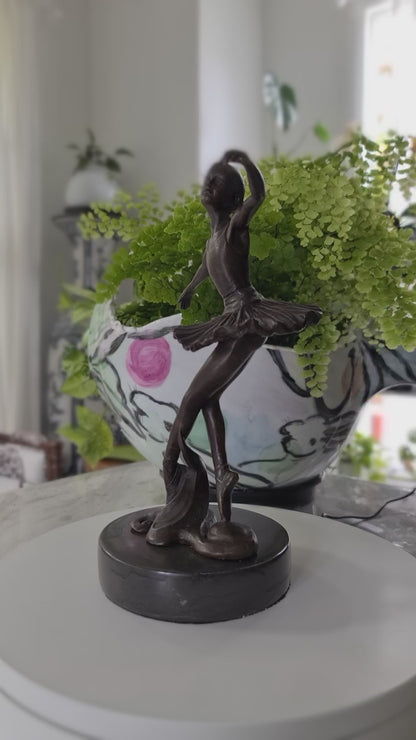 Bronze statue little ballerina girl Dancer Bronze sculpture