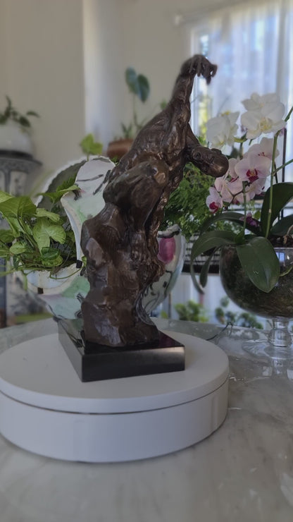 An Imposing Sculpture Of Naked Muscular Man