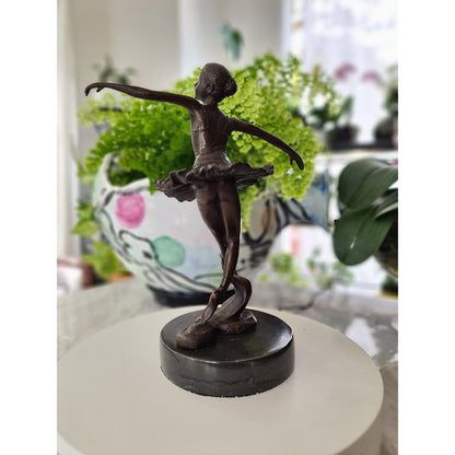 Bronze statue little ballerina girl Dancer Bronze sculpture