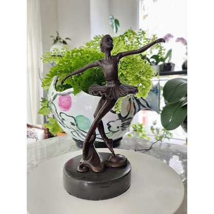 Bronze statue little ballerina girl Dancer Bronze sculpture