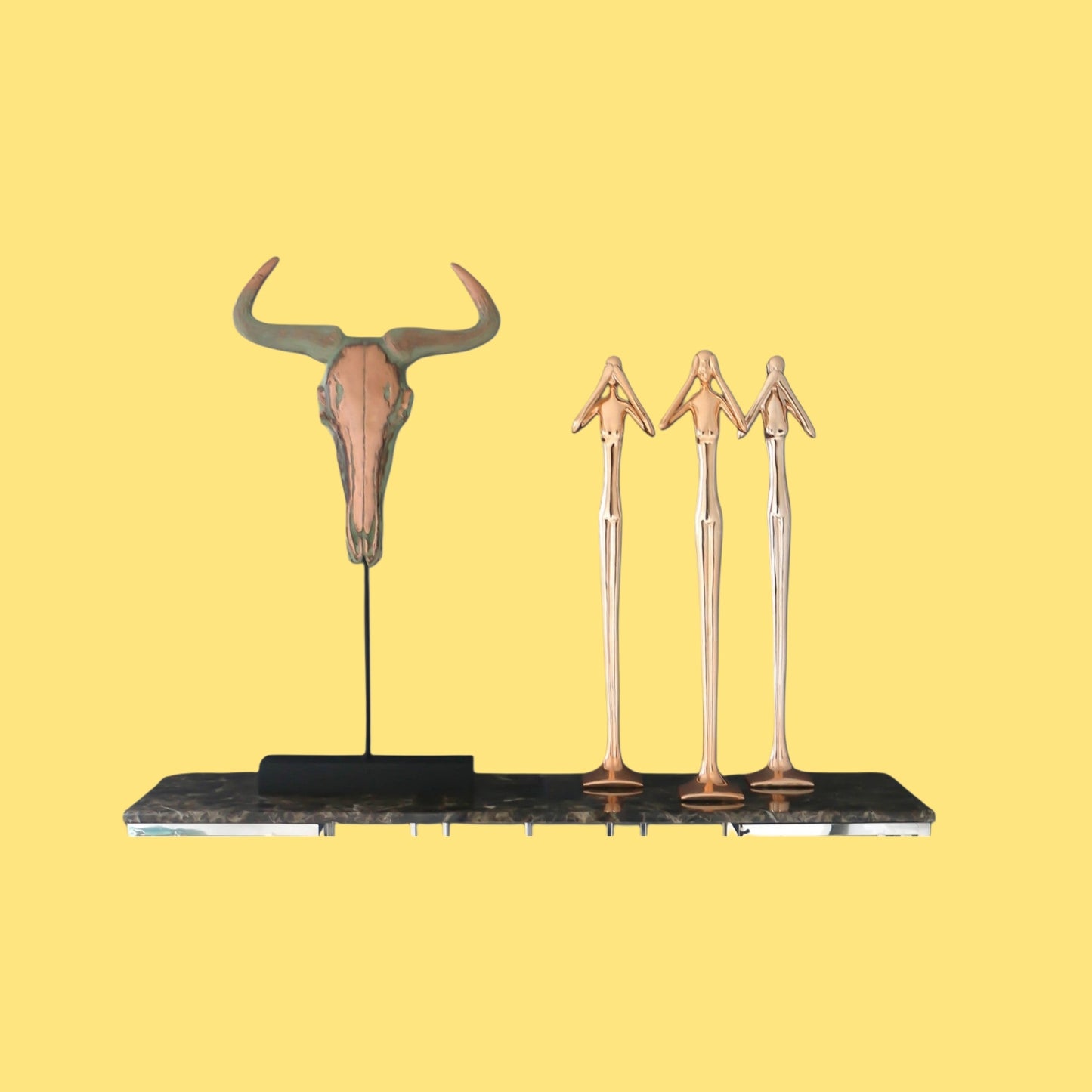 X Large Sedona Southwestern Style Patina Copper Overlaid