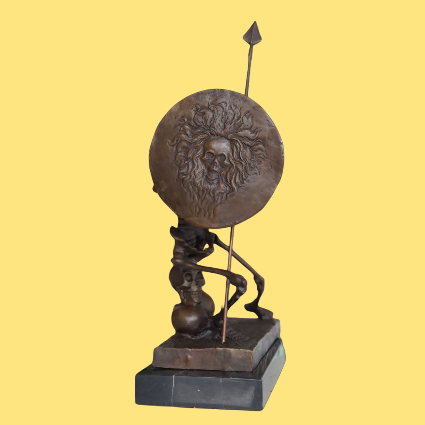 Bronze Statue - Skeleton The Warrior sculpture