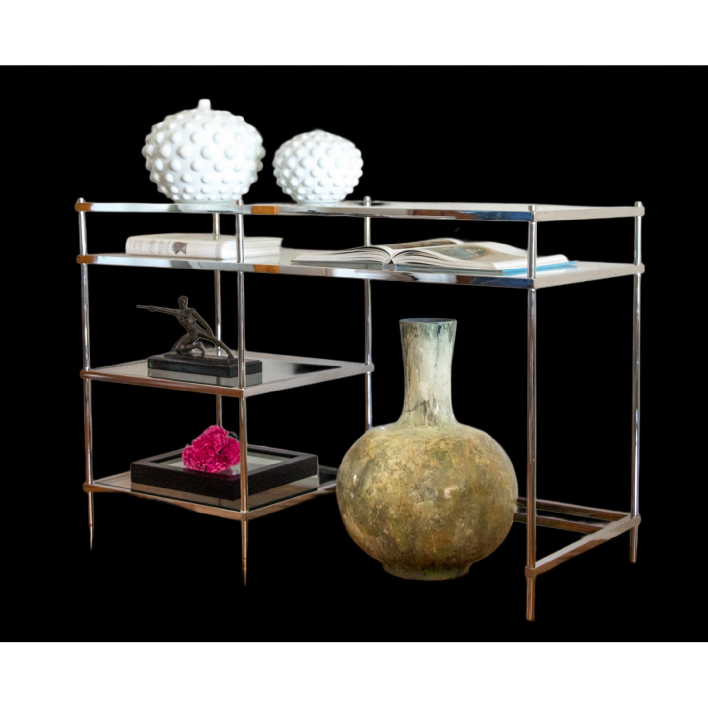 White Studded Sphere Vase