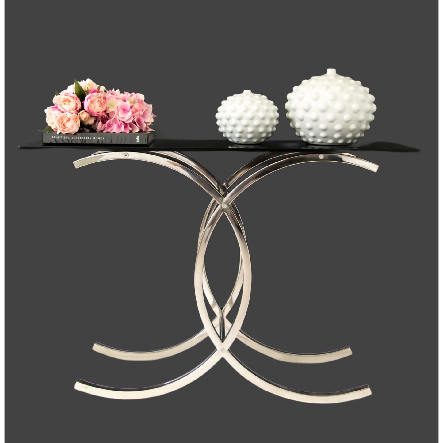 White Studded Sphere Vase