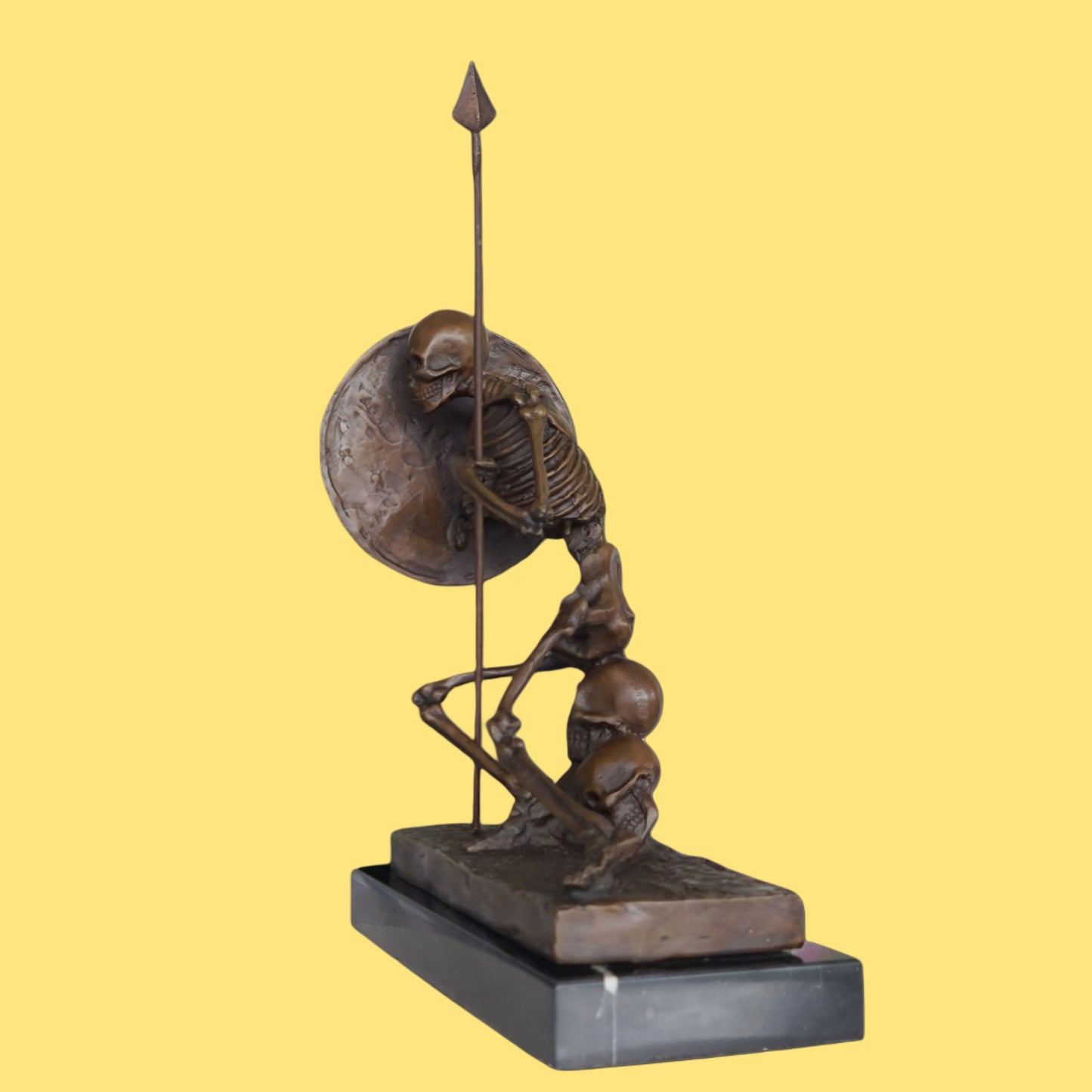 Bronze Statue - Skeleton The Warrior sculpture