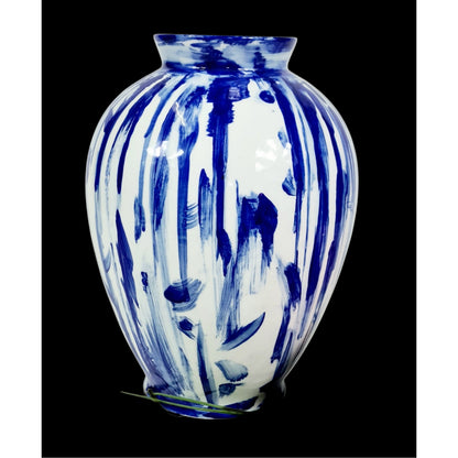 Hand painted Blue and White Vase