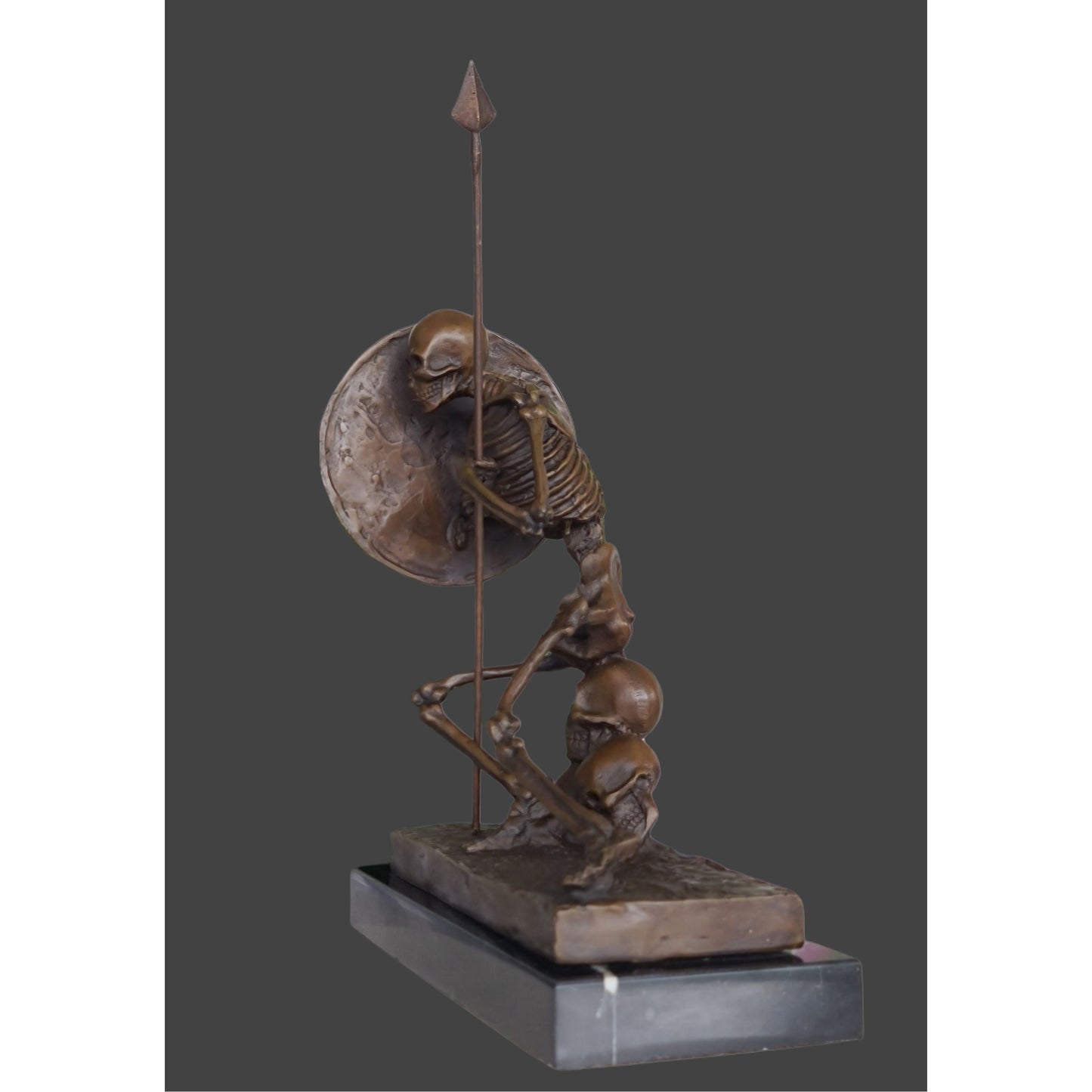 Bronze Statue - Skeleton The Warrior sculpture