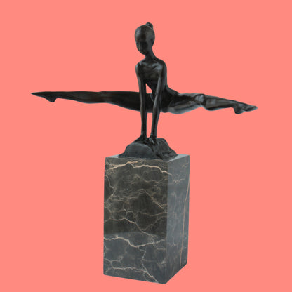 GYMNAST Sports Athlete Female Bronze statue Athletic sculpture