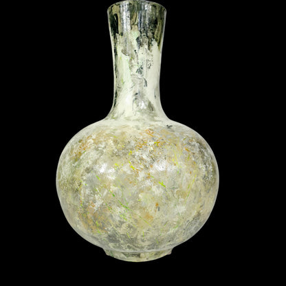 Large Vintage Hand Painted/ Handmade Texture Vase