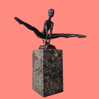 GYMNAST Sports Athlete Female Bronze statue Athletic sculpture