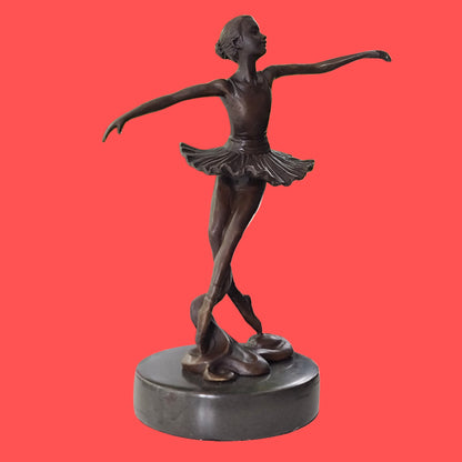 Bronze statue little ballerina girl Dancer Bronze sculpture