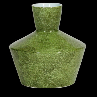 Green Shagreen Vase