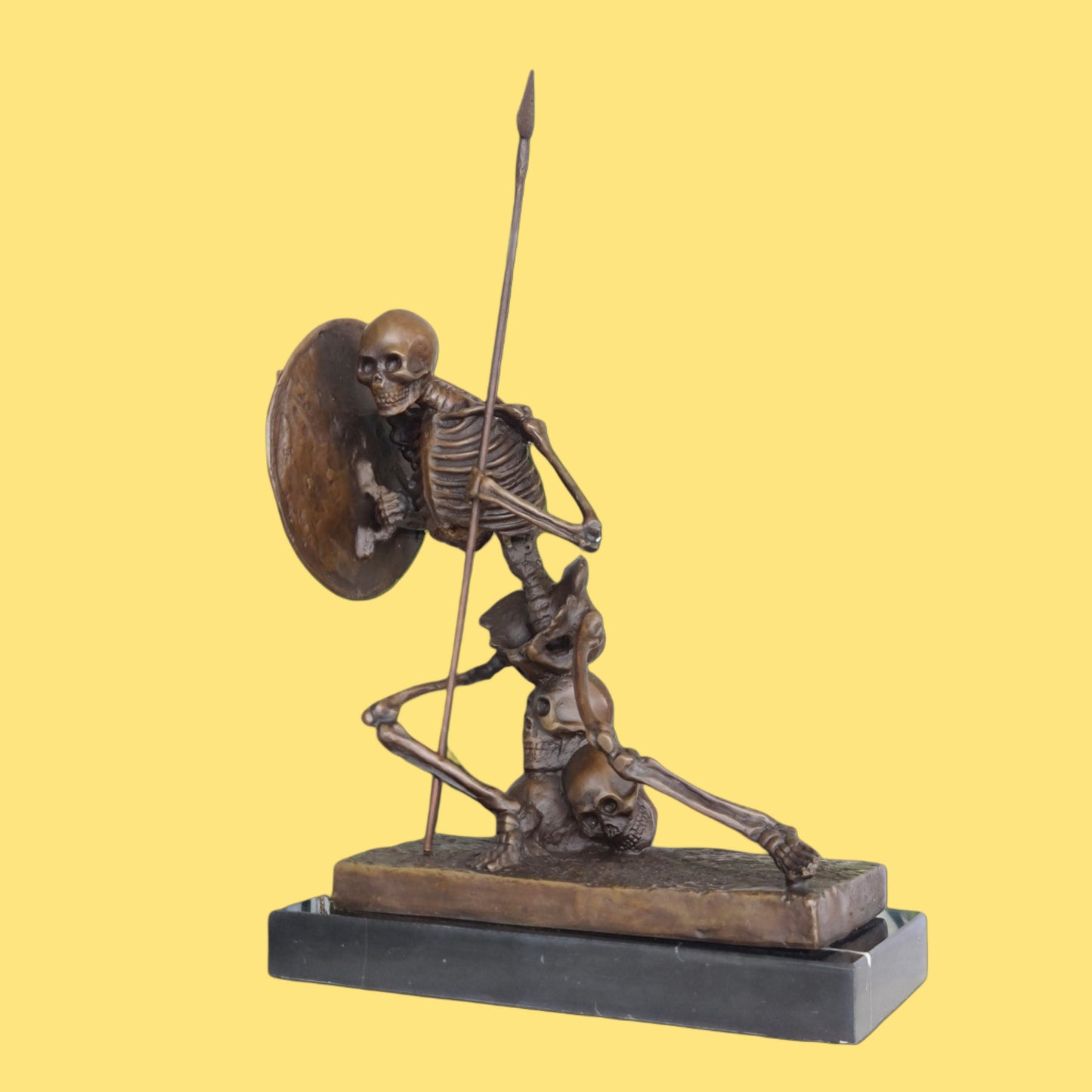 Bronze Statue - Skeleton The Warrior sculpture