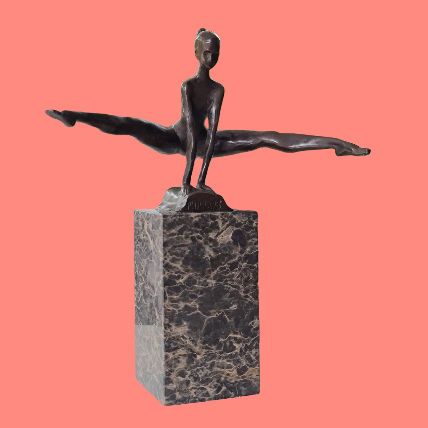 GYMNAST Sports Athlete Female Bronze statue Athletic sculpture