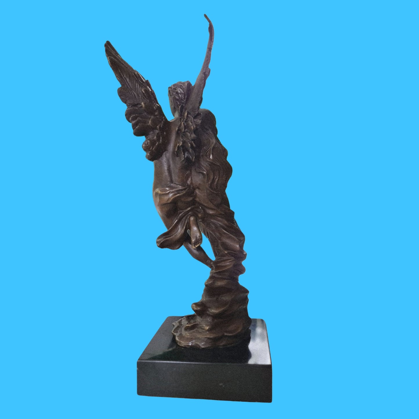 Bronze Sculpture Angel " Psyche And Eros " Statue Figure Cupid