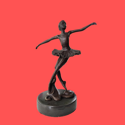 Bronze statue little ballerina girl Dancer Bronze sculpture