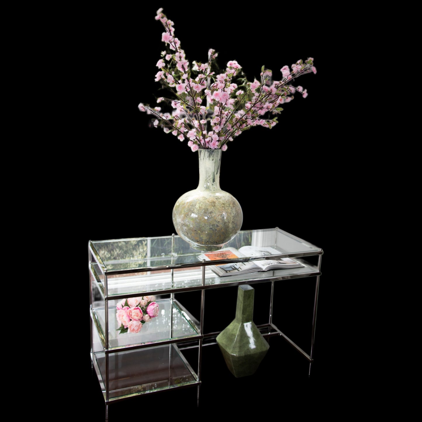 Large Vintage Hand Painted/ Handmade Texture Vase