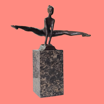 GYMNAST Sports Athlete Female Bronze statue Athletic sculpture