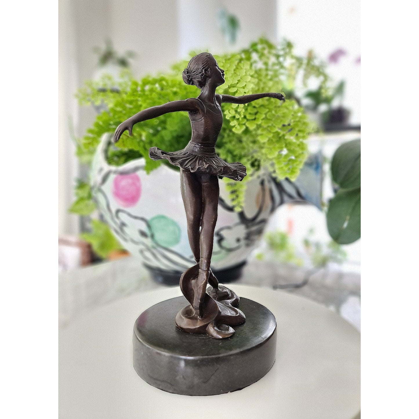 Bronze statue little ballerina girl Dancer Bronze sculpture