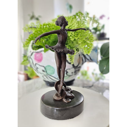 Bronze statue little ballerina girl Dancer Bronze sculpture