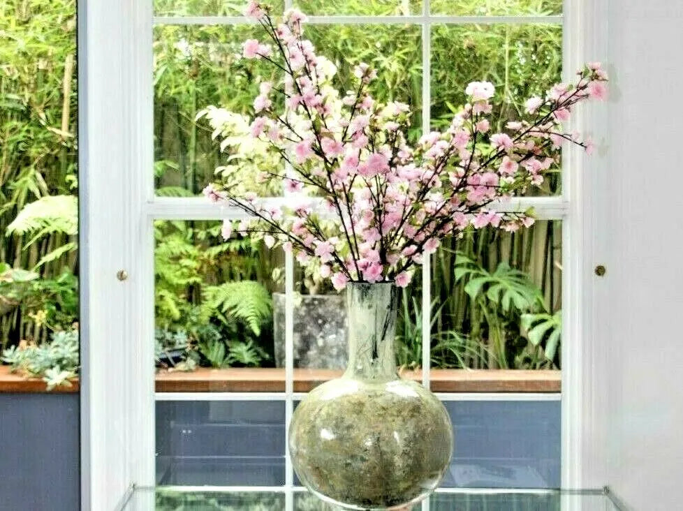 Large Vintage Hand Painted/ Handmade Texture Vase