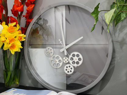 Modern 46 Cm Moving Gear Wall Clock