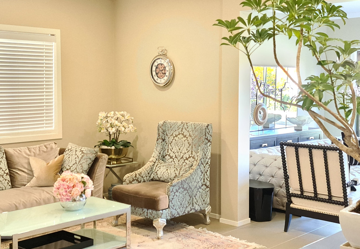 Roman Numeral 50 Cm Stainless Steel Exposed oval Gear Moving Clock