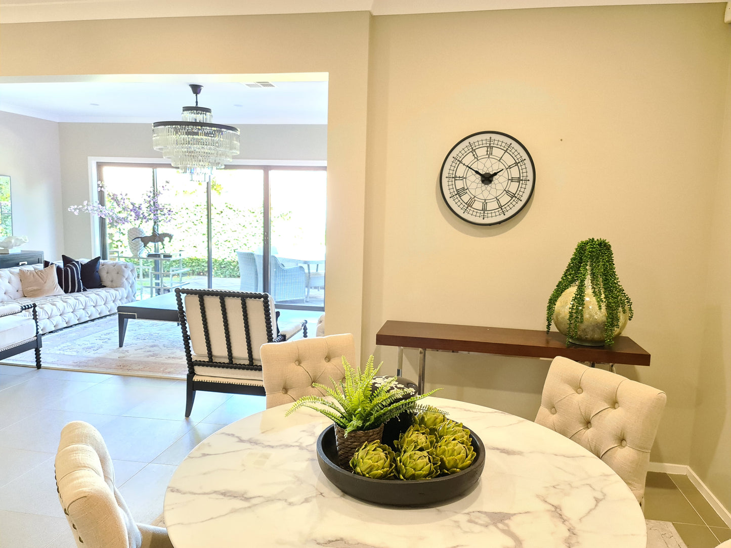 Big Ben 55 Cm Wall Clock With Gold Hands/ Lamp clock