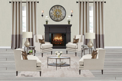 Large 60 Cm Antique Metal Wall Clock W/ Exposed Decorative Moving Gears