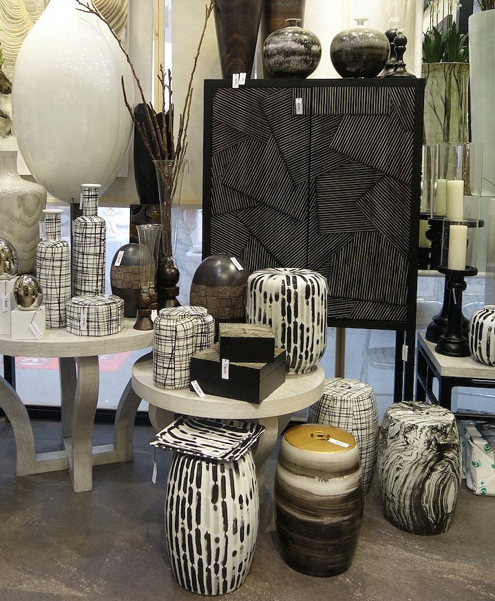 X Large Hurricane Candle Holder Hand Painted