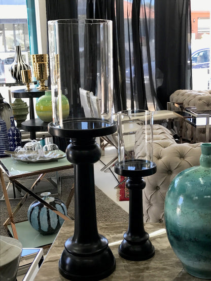 X Large Hurricane Candle Holder Hand Painted