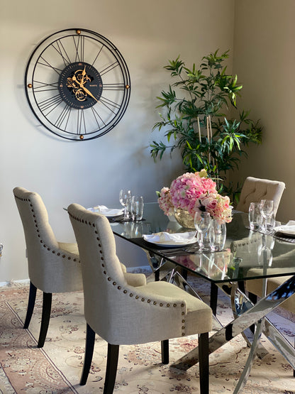 QUARTZ 90.5 Cm Moving  Gear Wall Clock