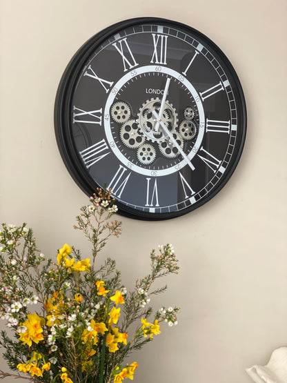 London Classic 54.5 Cm Numeral Moving Gear wall clock