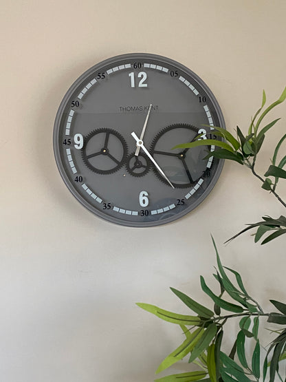 Thomas Kent 36 Cm Moving Gear Wall Clock