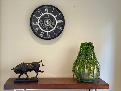 London Classic 54.5 Cm Numeral Moving Gear wall clock