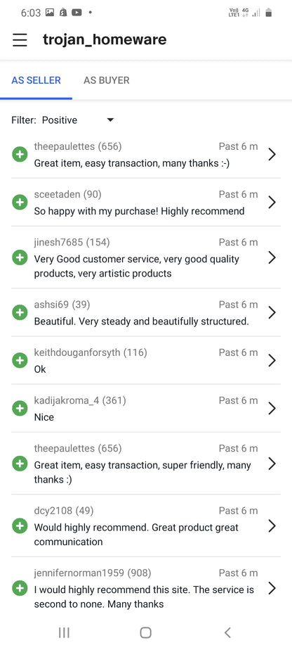 X Large Hurricane Candle Holder Hand Painted