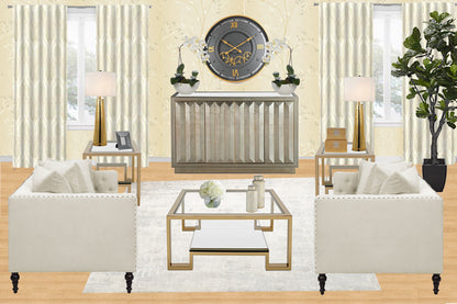 Large 59 Cm Roman Numeral Moving Gear Wall Clock