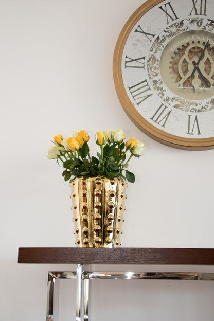 X Large 80 Cm Edinburgh Mirror Moving Gear Wall clock