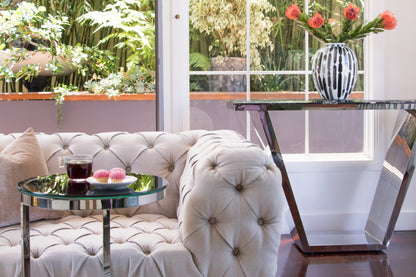 Black and White Hand Pained Vase