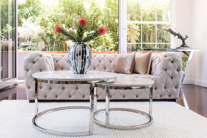 Black and White Hand Pained Vase