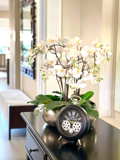 Antoine De Praiteau Victorian Black Gear Table Clock